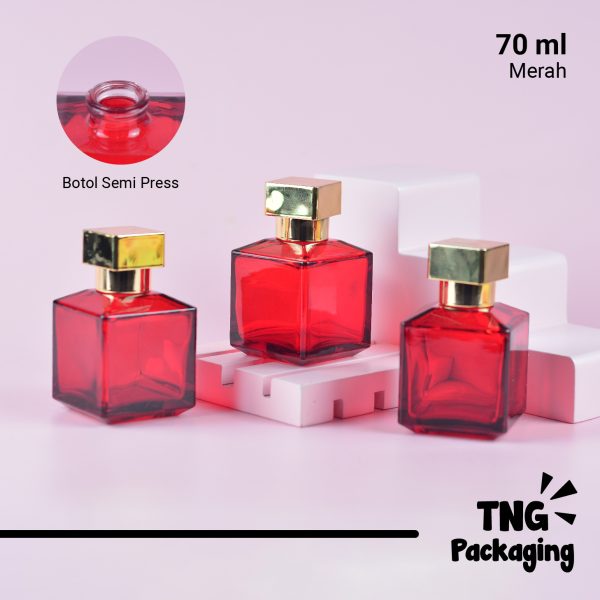 [SEMI PRESS] Botol Parfum Kotak Merah - 70 ml - Image 2