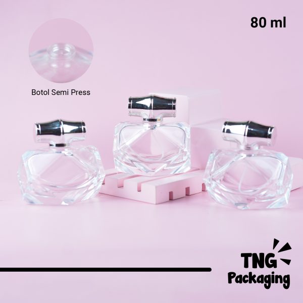 [SEMI PRESS] Botol Parfum Hexagon - 80 ml - Image 2