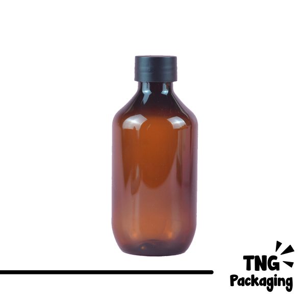 Botol Plastik Dropper Amber -  300 ml