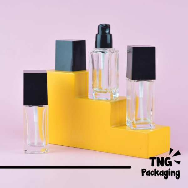 Botol Pump Kaca Kotak - 30 ml - Image 2