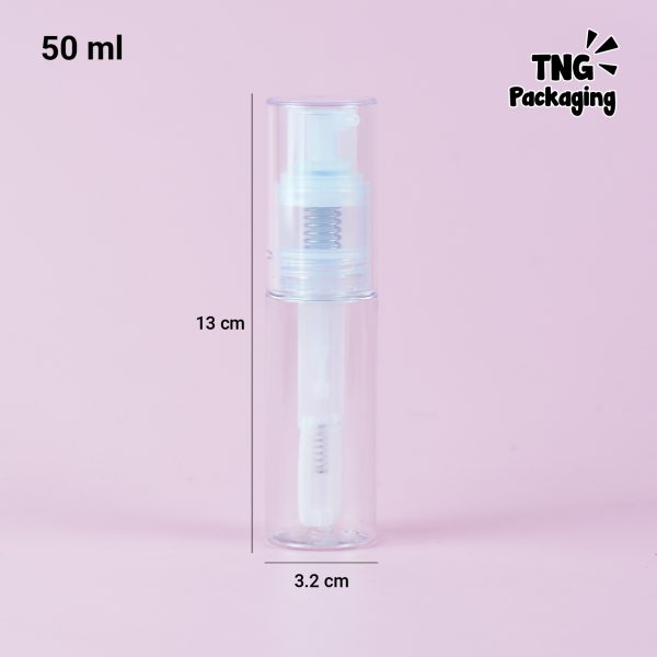 Botol Pump Powder Transparan - 50 gr - Image 6