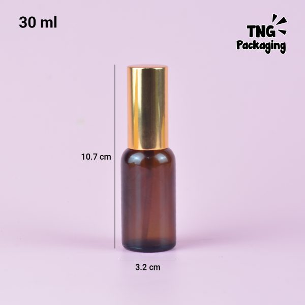 Botol Kaca Amber Spray Gold - 30ml 50ml 100ml - Image 6