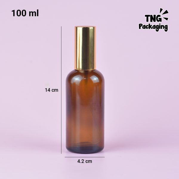Botol Kaca Amber Spray Gold - 30ml 50ml 100ml - Image 8