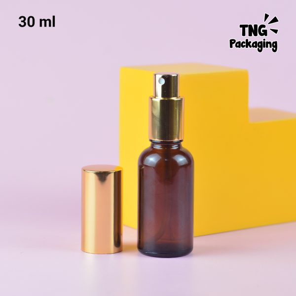 Botol Kaca Amber Spray Gold - 30ml 50ml 100ml - Image 9