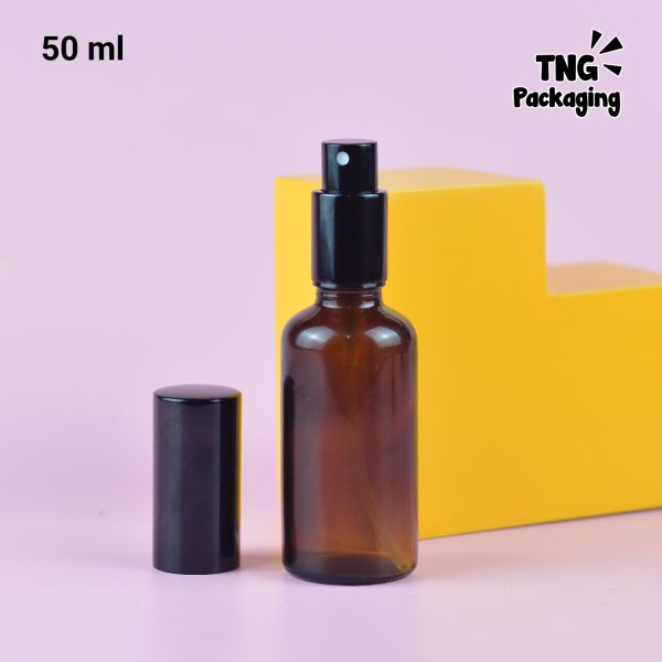 Botol Kaca Amber Spray Hitam - 30ml 50ml 100ml - Image 10