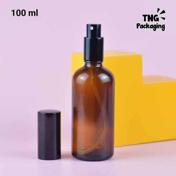 Botol Kaca Amber Spray Hitam - 30ml 50ml 100ml - Image 11