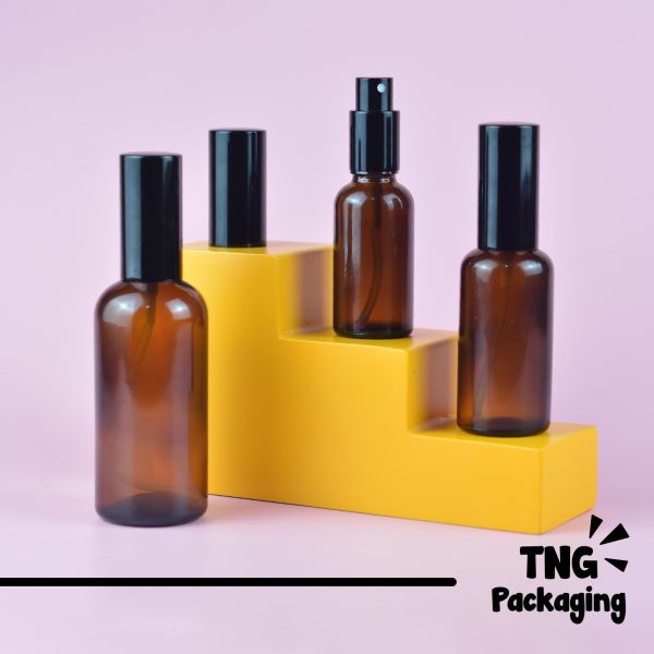 Botol Kaca Amber Spray Hitam - 30ml 50ml 100ml - Image 2