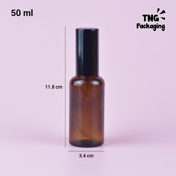 Botol Kaca Amber Spray Hitam - 30ml 50ml 100ml - Image 7