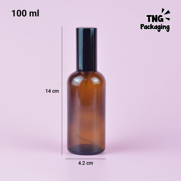 Botol Kaca Amber Spray Hitam - 30ml 50ml 100ml - Image 8