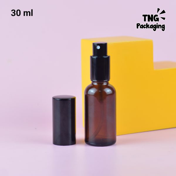 Botol Kaca Amber Spray Hitam - 30ml 50ml 100ml - Image 9