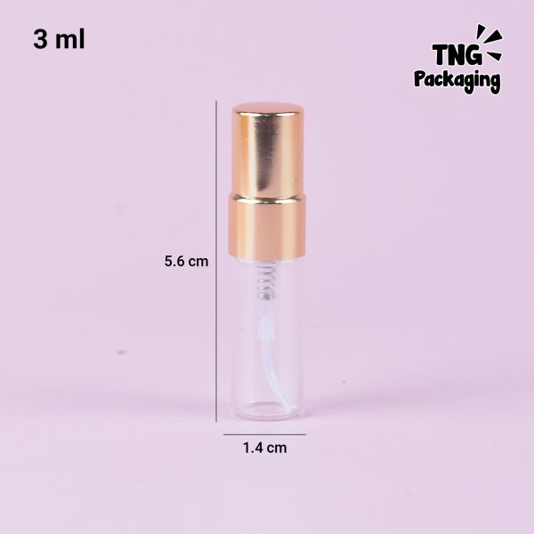 Botol Spray Mini Tutup Gold - 3 ml - Image 6