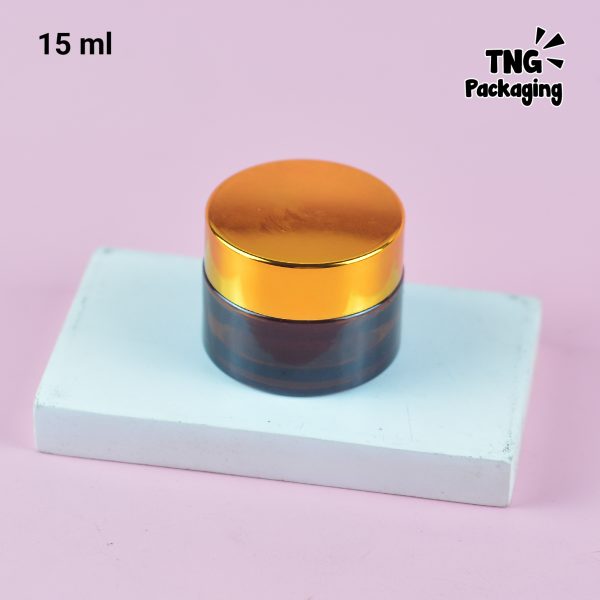 Pot Cream Kaca Amber - 5ml 15ml 20ml 30ml 50ml 100ml - Image 13