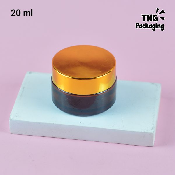 Pot Cream Kaca Amber - 5ml 15ml 20ml 30ml 50ml 100ml - Image 14
