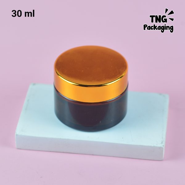 Pot Cream Kaca Amber - 5ml 15ml 20ml 30ml 50ml 100ml - Image 15
