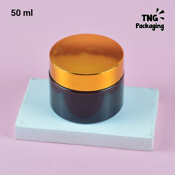 Pot Cream Kaca Amber - 5ml 15ml 20ml 30ml 50ml 100ml - Image 16