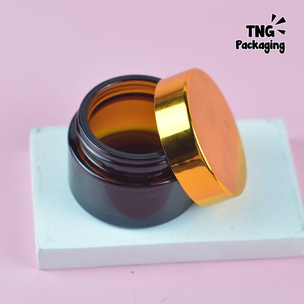 Pot Cream Kaca Amber - 5ml 15ml 20ml 30ml 50ml 100ml - Image 4