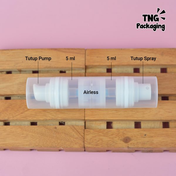 Botol Airless Pump Spray 5 ml + 5 ml - Image 4