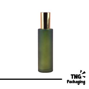 Botol Kaca Hijau Pump Gold - 100 ml