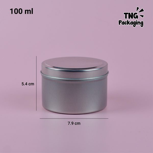 Jar Aluminium Silver - 100 ml - Image 3