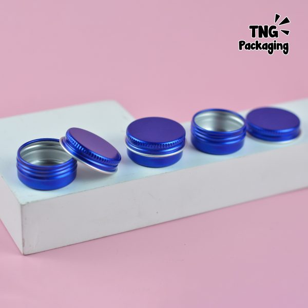 Jar Aluminium Biru Mini - 15 ml - Image 3