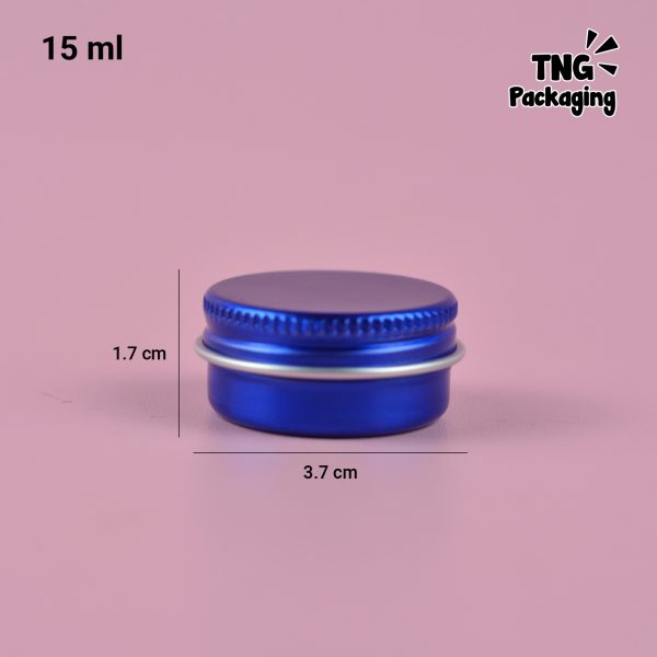 Jar Aluminium Biru Mini - 15 ml - Image 6