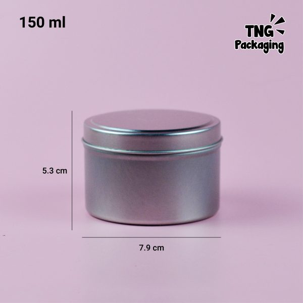 Jar Aluminium Silver - 150 ml - Image 4