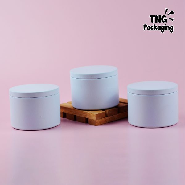 Jar Aluminium Putih - 200 ml - Image 3