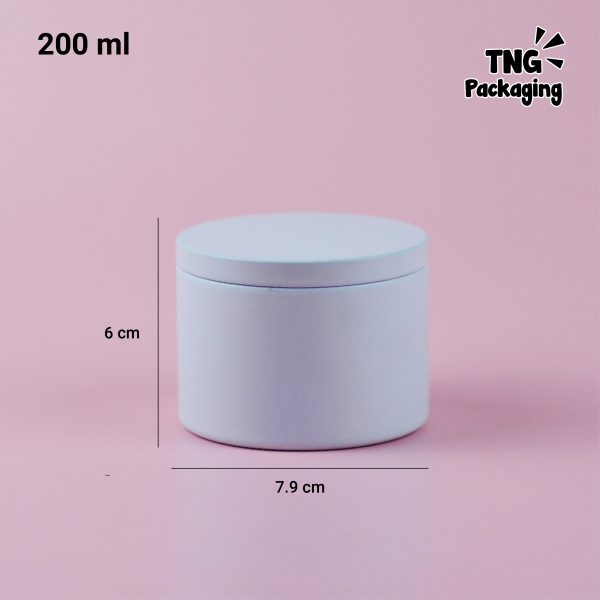 Jar Aluminium Putih - 200 ml - Image 4