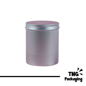 Jar Aluminium Silver Ulir - 500 ml