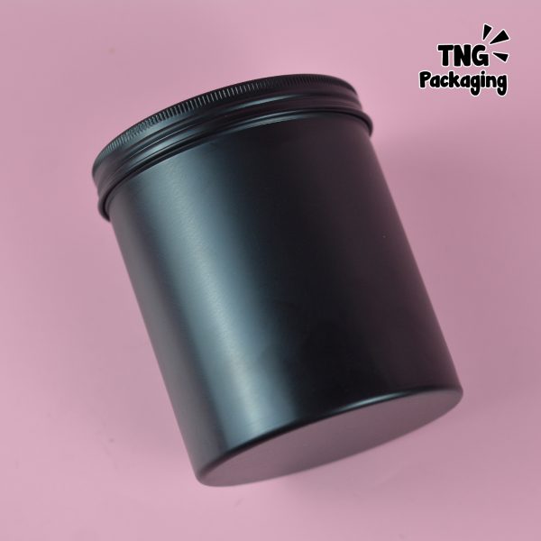 Jar Aluminium Hitam Ulir -  500 ml - Image 5
