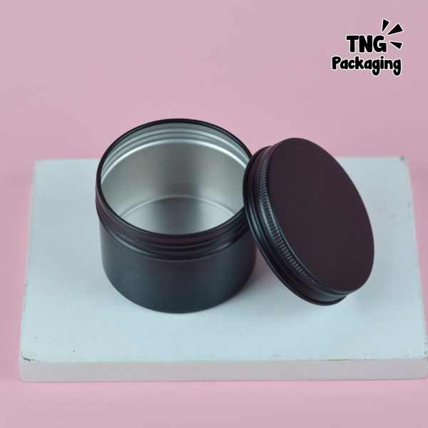 Jar Aluminium Hitam Ulir -  60 ml - Image 4