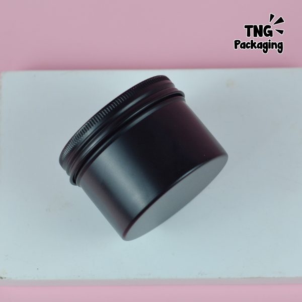 Jar Aluminium Hitam Ulir -  60 ml - Image 5