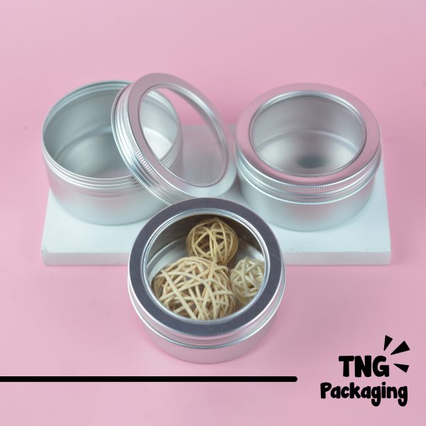 Jar Aluminium Tutup Transparan - 200 ml - Image 2