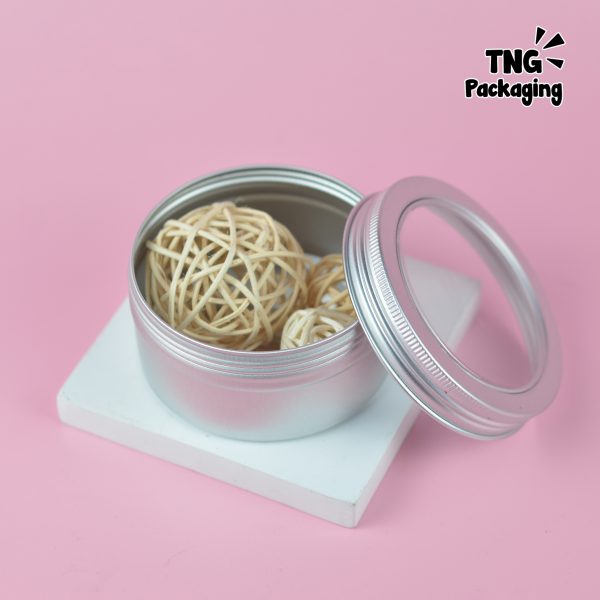 Jar Aluminium Tutup Transparan - 200 ml - Image 3