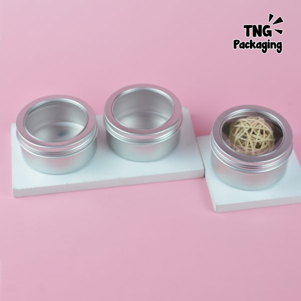 Jar Aluminium Tutup Transparan - 200 ml - Image 4
