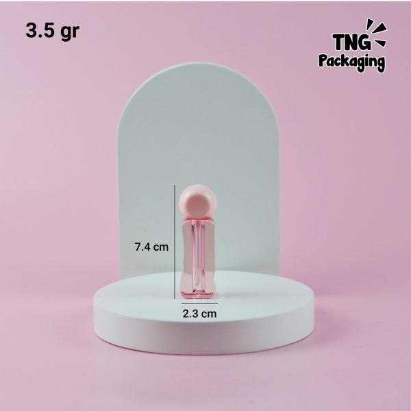 Wadah Lipcare Pink Ulir - 3 ml - Image 5