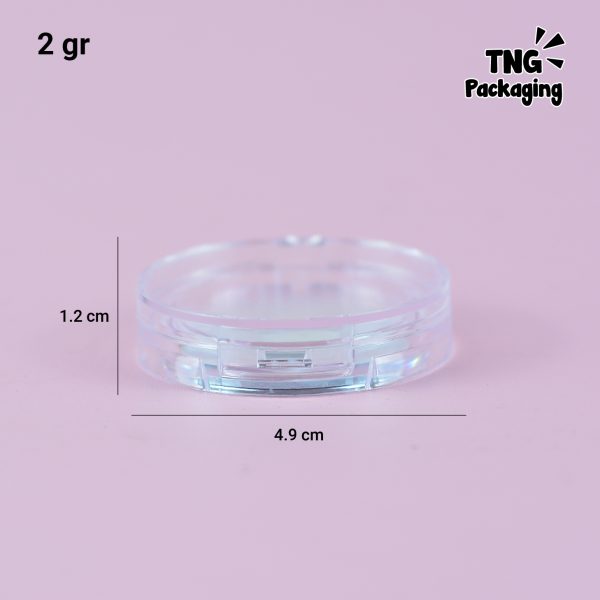Wadah Makeup Acrylic Dengan Kaca - 2 gr - Image 4