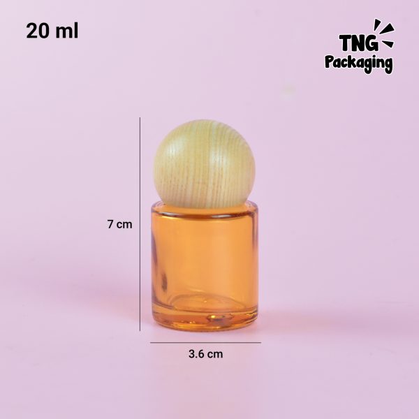 Botol Dropper Orange Tutup Kayu - 20ml 30ml - Image 5