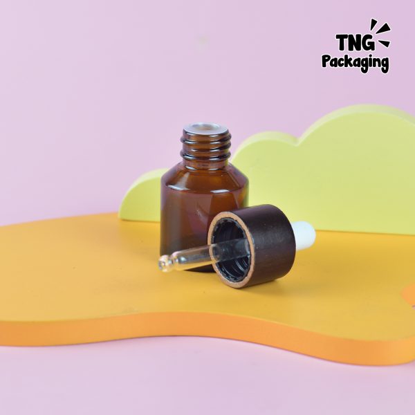 Botol Amber Mini Aksen Kayu - 15 ml - Image 5