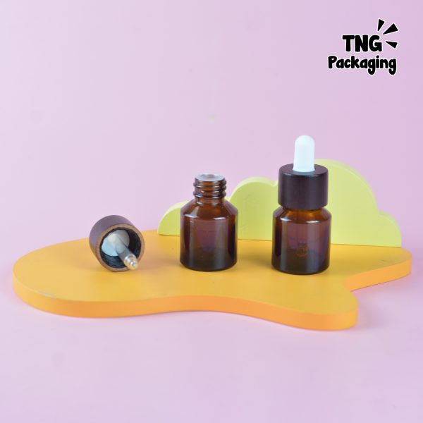 Botol Amber Mini Aksen Kayu - 15 ml - Image 6