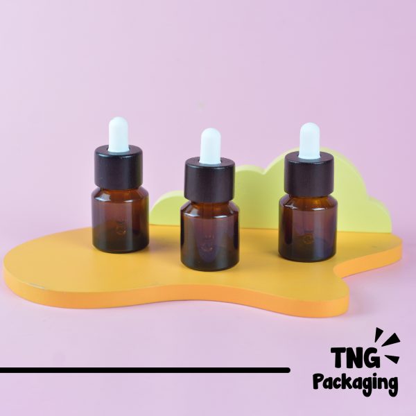 Botol Amber Mini Aksen Kayu - 15 ml - Image 2