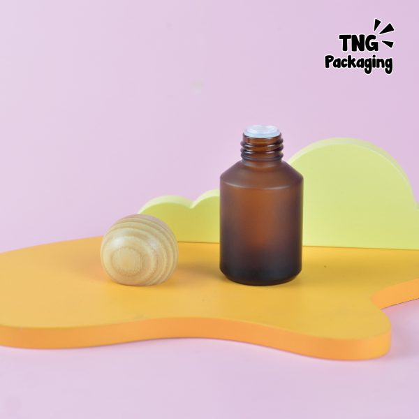 Botol Dropper Amber Tutup Kayu - 30 ml - Image 5