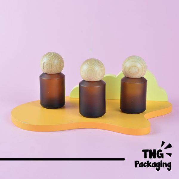 Botol Dropper Amber Tutup Kayu - 30 ml - Image 2