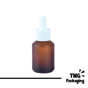Botol Amber Pipet Putih - 30 ml