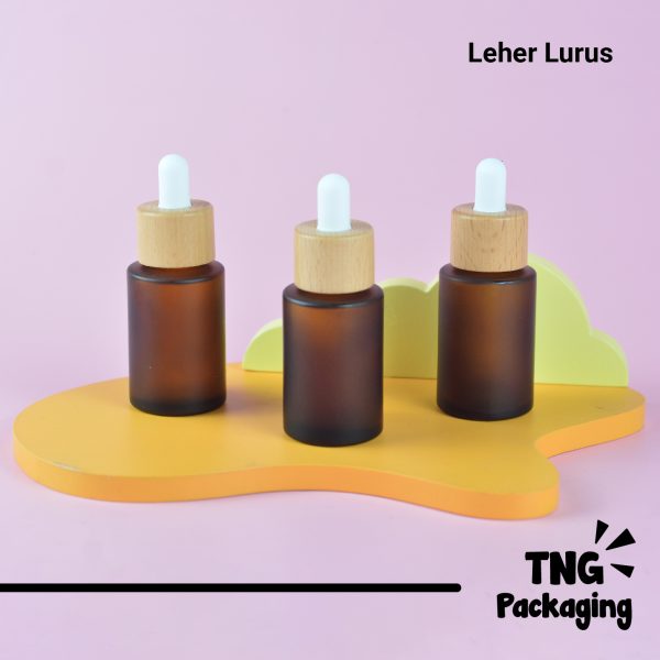 Botol Kaca Amber Leher Lurus - 30 ml - Image 2