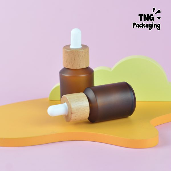 Botol Kaca Amber Leher Miring - 30 ml - Image 4