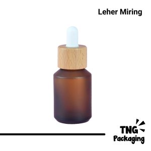 Botol Kaca Amber Leher Miring - 30 ml