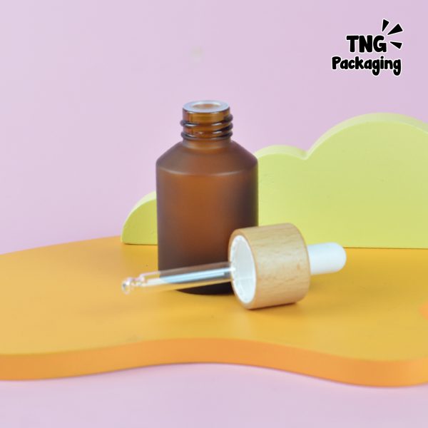 Botol Kaca Amber Leher Miring - 30 ml - Image 5