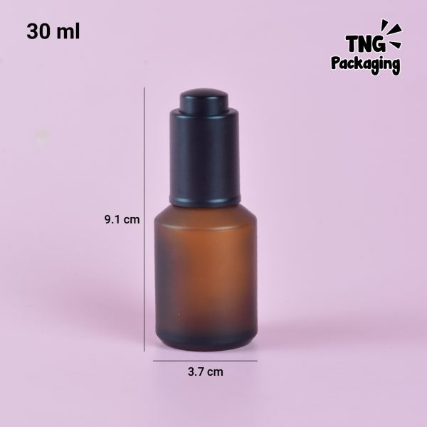 Botol Kaca Amber Tutup Tekan - 30 ml - Image 3