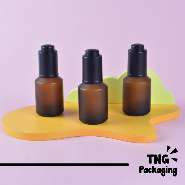 Botol Kaca Amber Tutup Tekan - 30 ml - Image 2